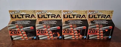 Buy Nerf Ultra 20 Dart Refill Pack Job Lot Bundle (4 Packs)  • 9.99£