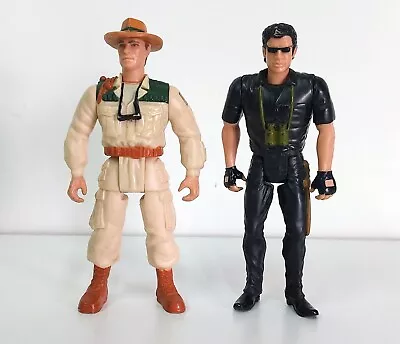 Buy 2x Vintage Jurassic Park The Lost World Dr Ian Malcolm Action Figure Hasbro 1997 • 7.99£
