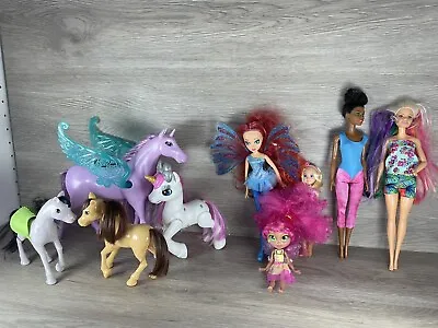 Buy Mixed Bundle Of Toys, Winx Doll, Barbies, Horses , Unicorns • 9.99£