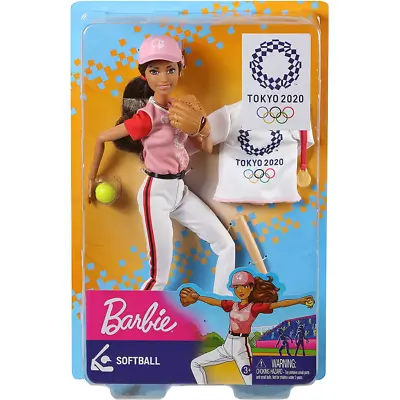 Buy Barbie Tokyo Olympics Softball Sports Doll New KIds PLayset • 11.99£