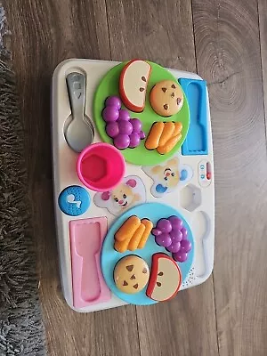 Buy 🌟Fisher Price Laugh And Learn Say Please Snack Food Set Tray Pretend🌟 • 7.50£
