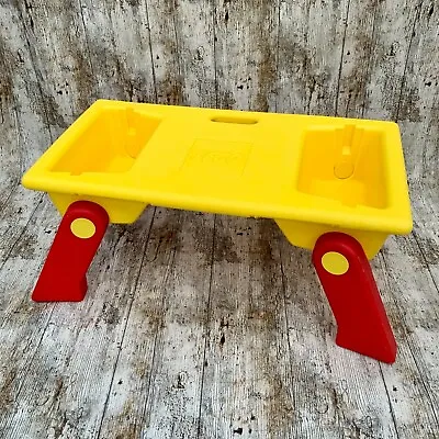 Buy Vintage LEGO Play Table 1798 Folding Legs Indoor/Outdoor Red/Yellow 1995 • 32.99£
