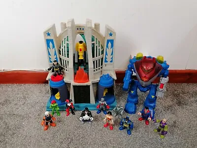 Buy Fisher Price Imaginext DC Superhero Superman And Justice League Building Figures • 35£
