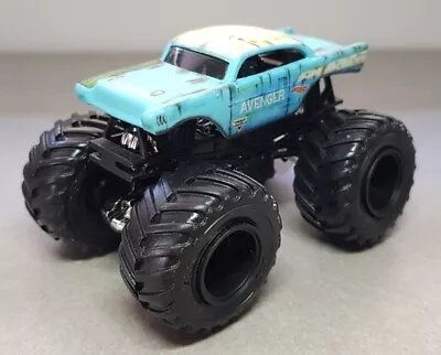 Buy Hot Wheels Monster Jam Avenger Truck 1:64 Scale Diecast Light Blue Chevy Bel Air • 8.99£