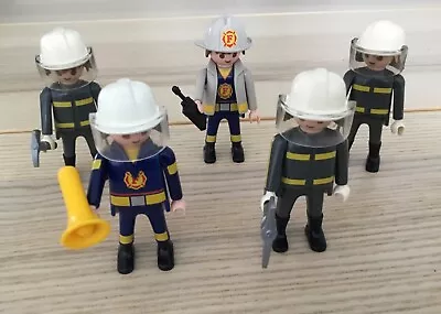 Buy Playmobil     5 X FIREFIGHTERS - Fire Engine / Station/ Fireman • 6.50£