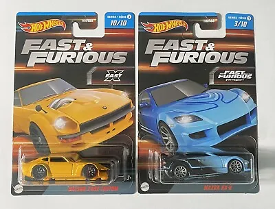 Buy Hot Wheels Fast & Furious Datsun 240z Custom  & Mazda RX8 Bundle - Series 3 • 11.99£