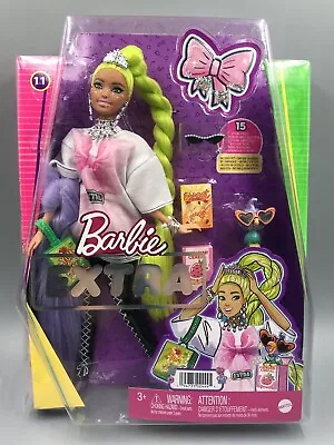 Buy Mattel Barbie Extra 11 Green Hair Long Oversized T-Shirt Leggings New Original Packaging • 18.49£