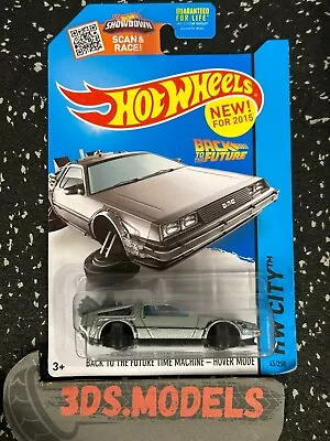 Buy BACK TO THE FUTURE TIME MACHINE HOVER MODE HW CITY Hot Wheels 1:64 LONG CARD • 14.95£