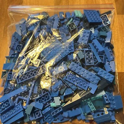 Buy 500g Bag Of Lego Mixed Bricks & Parts Blue • 10£