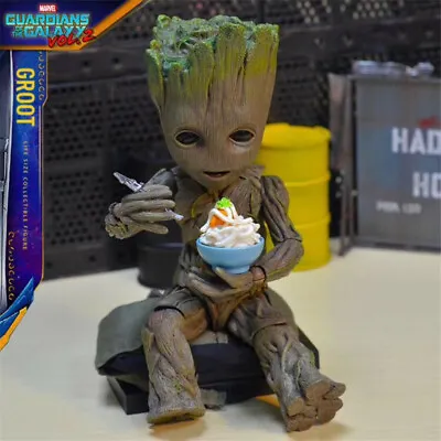 Buy Guardians Of The Galaxy Baby Groot Life-Size 1/1 HT Action Figure Toy With Hot • 55.19£