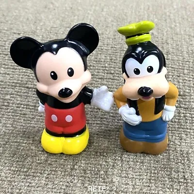Buy 2X Fisher Price Little People Disney Mickey Mouse & Goofy Magic Kingdom Kids Toy • 5.40£
