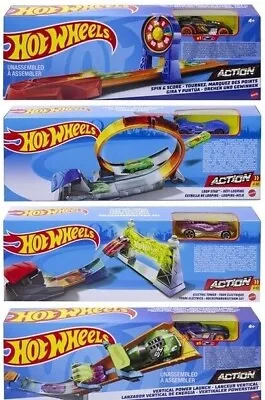 Buy Hot Wheels Action Classic Stunt Set Car With Track Official Mattel • 18.99£
