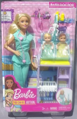 Buy 2018 Mattel DVG10 Barbie BABY DOCTOR You Can Be Anything PEDIATRICIAN Mattel DVG10 Doll NRFB • 43.02£