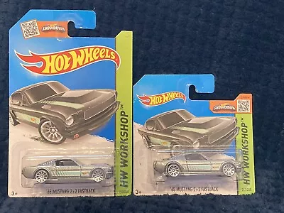 Buy Hotwheels Ford '65 Mustang 2+2 Fastback  Long And Short Card • 9.99£