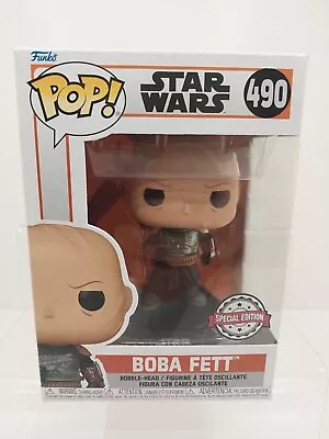 Buy New In Box Star Wars Unmasked Boba Fett Special Edition Funko Pop! Figure #490 • 6.99£