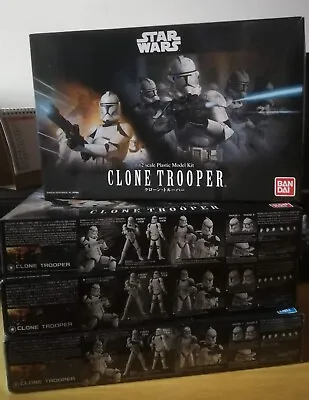 Buy Bandai Star Wars Clone Trooper 1/12 Scale Kit • 61.67£