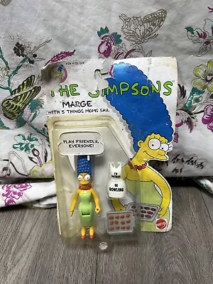 Buy Mattel The Simpsons Marge Simpson Figure Complete 1990 NEW *Boxed Damaged* • 19.95£