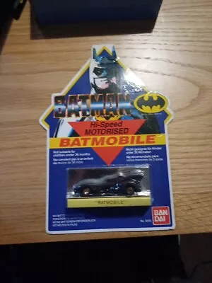 Buy Vintage Batman Hi-Speed Motorised BATMOBILE (Bandai 1989) New Ex Display  • 9.99£