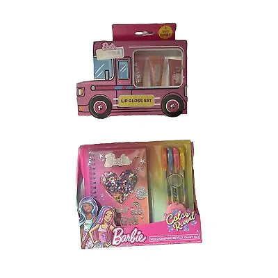 Buy Barbie Lip Gloss Gift Set And Colour Reveal Fun Bag Stocking Filler 2 Items NEW • 13£