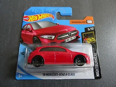 Buy Hot Wheels '19 Mercedes-Benz A-Class - Red Colour - 2020 Short Card Issue SEALED • 10£