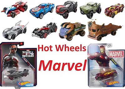 Buy Hot Wheels Marvel Car 3+ Toy Ironman Deadpool Captain America Spiderman Race Fun • 12.36£