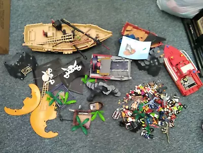 Buy Playmobil Job Lot Bundle From Multiple Pirate Sets Pirate Ship, 999 Boat Figures • 17£