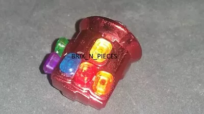 Buy Ironman Infinity Gauntlet And All 6 Stones Chromed Red Lego BIGFIG Minifigure • 9.99£