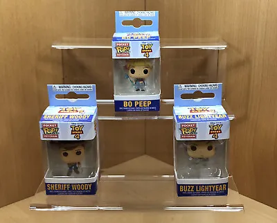 Buy Set Of 3 Toy Story Pocket POP Keychain Sheriff Woody, Bo Peep, Buzz Lightyear • 19.95£