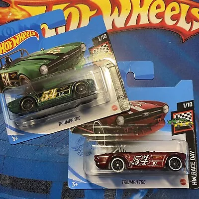 Buy Hot Wheels Triumph TR6 - Both Mainline 2021 Raceday Releases - BOXED Shipping • 8.95£
