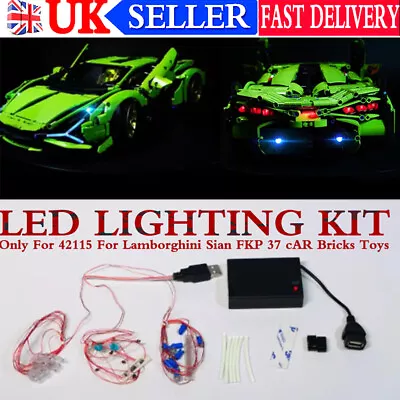 Buy DIY LED Light Lighting Kit For LEGO 42115 Fit Lamborghini Sian FKP 37 Bricks UK • 14.86£
