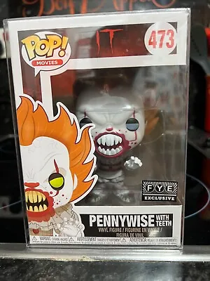 Buy Funko Pop IT Chapter 2 Pennywise With Teeth FYE US Exclusive No 473 + Protector • 12.99£