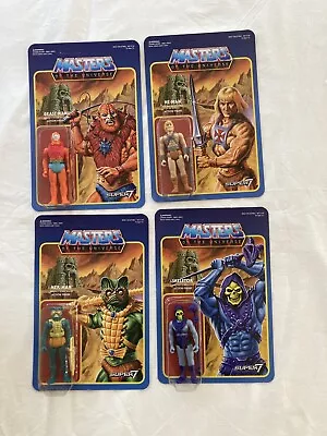 Buy Masters Of The Universe MOTU Wave 1 First Four Figures Super7 • 155£
