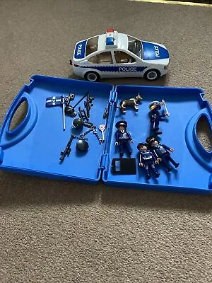 Buy Playmobil Police Car 6920  With Flashing Lights And Accessories In Case • 11.50£