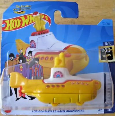 Buy Hot Wheels The Beatles Yellow Submarine 6/10 Hw Screen Time Mint On Card 139 • 6.99£