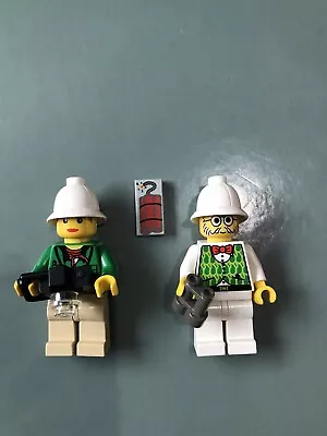 Buy Lego Orient Expedition Gail Storm & Dr Kilroy Minifigures Genuine GREAT !!! • 11.99£
