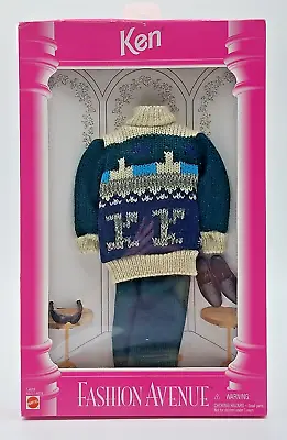 Buy 1995 Barbie Fashion Avenue Ken Winter Fashions: Sweaters & Pants - Mattel 14676 • 46.73£