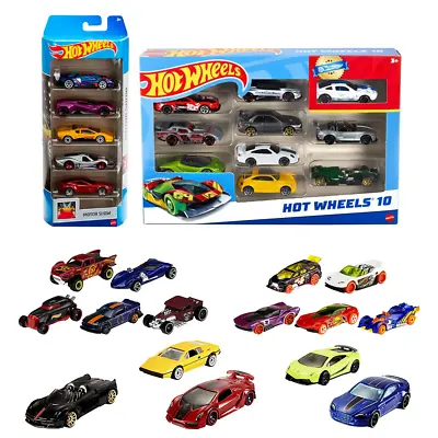 Buy Hot Wheels 5 Or 10 Diecast Pack Of Mini Toy Cars (Pack May Vary) • 12.99£