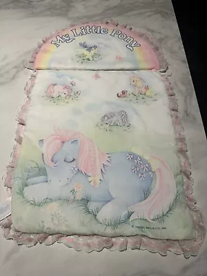 Buy Vintage G1 Hasbro MLP My Little Pony Doll Bedding Set - Pillow And Quilt • 9.50£