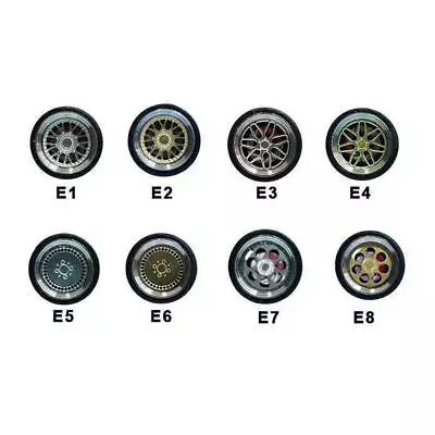Buy 1:64  Racing Model Car Wheel & Tires Set Accessories For Hot Wheel • 12.38£
