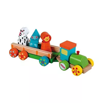 Buy Fisher-Price - Wooden Railroad Wooden Train Lion Elephant Zebra Kids Toy • 21.51£