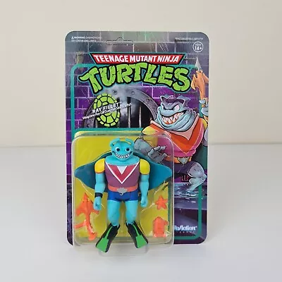 Buy Super7 Teenage Mutant Ninja Turtles ReAction Figure Ray Fillet Unpunched • 14.99£