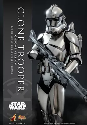 Buy Hot Toys Clone Trooper Chrome Version Star Wars Attack Of The 1/6 NEW MMS643 • 260£