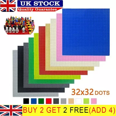 Buy Baseplate Base Plates Building Blocks 32 X 32 Dots Compatible For LEGO Boards✔ • 6.69£