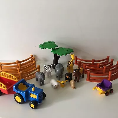 Buy Playmobil 123 Animal Figures Tractor Bundle 20 Pieces Zoo Farm • 24.95£