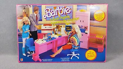 Buy 1986 Barbie Travel Agent Office # 7747 Playset New Vintage Deadstock • 170.48£