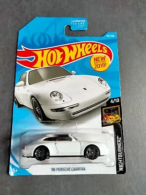 Buy Hot Wheels '96 Porsche Carrera - White Colour - 2019 U.S. Long Card Issue • 5£