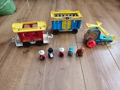 Buy Fisher Price Vintage Figures And Vehicles Bundle Circus Mini Copter • 18£