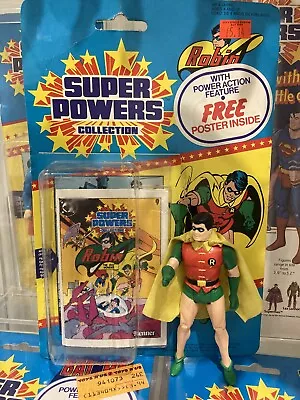 Buy Kenner Super Powers 1984 Robin Action Figure With Attached Bubble Cardback • 40£