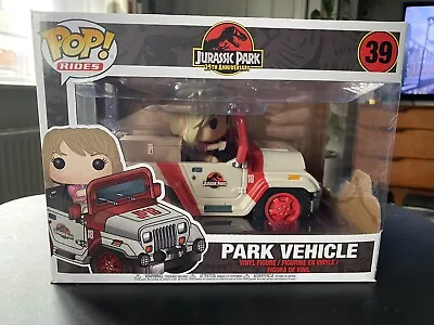 Buy Funko Pop! Rides 39 Jurassic Park Ellie Sattler With Park Vehicle NEW • 29.99£