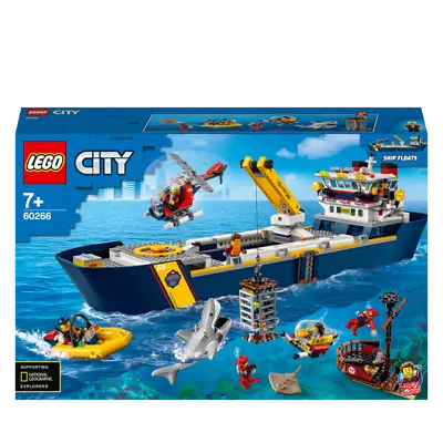 Buy LEGO City Oceans: Ocean Exploration Ship (60266) - Minor Damage To Box • 184.99£